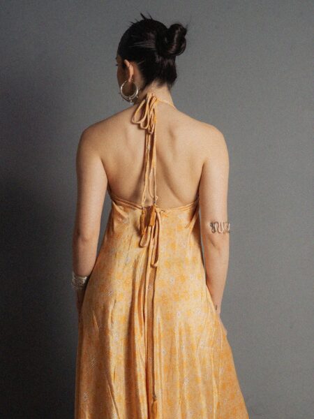 Abito etnico lungo arancione – Delhi (2)