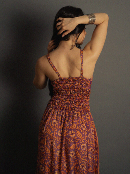 Abito lungo arancione - Bihar (2)