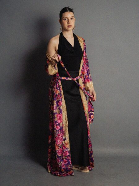 Kimono aperto fiori - Gujarat (4)