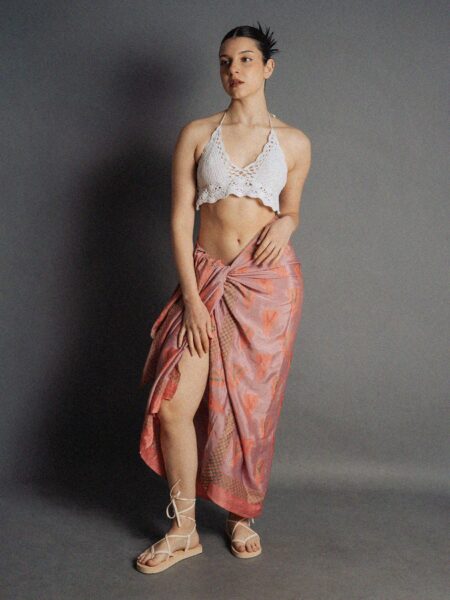 Pareo rosa - Sari Vintage