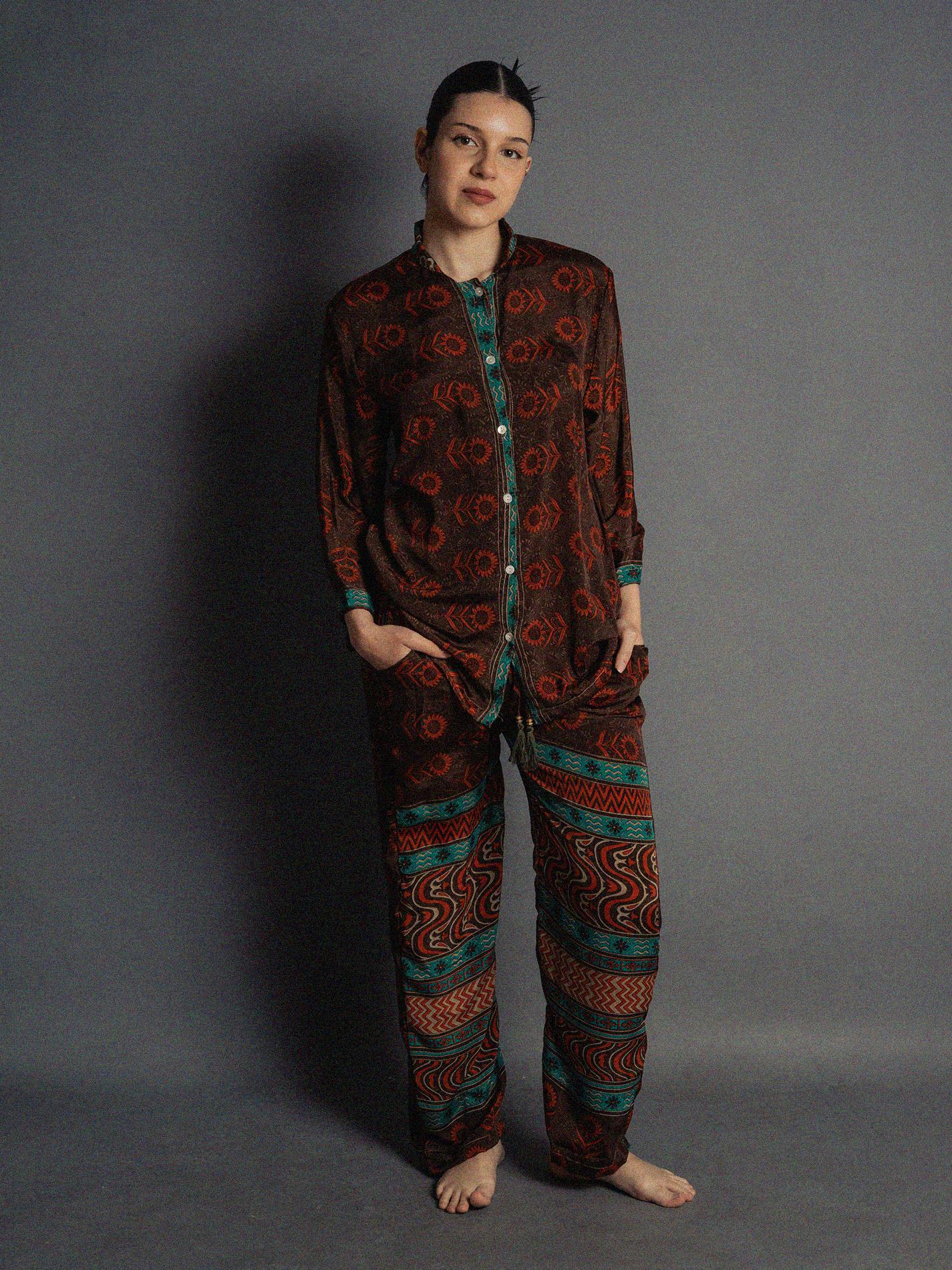 Pigiama in Sari SM - girasoli