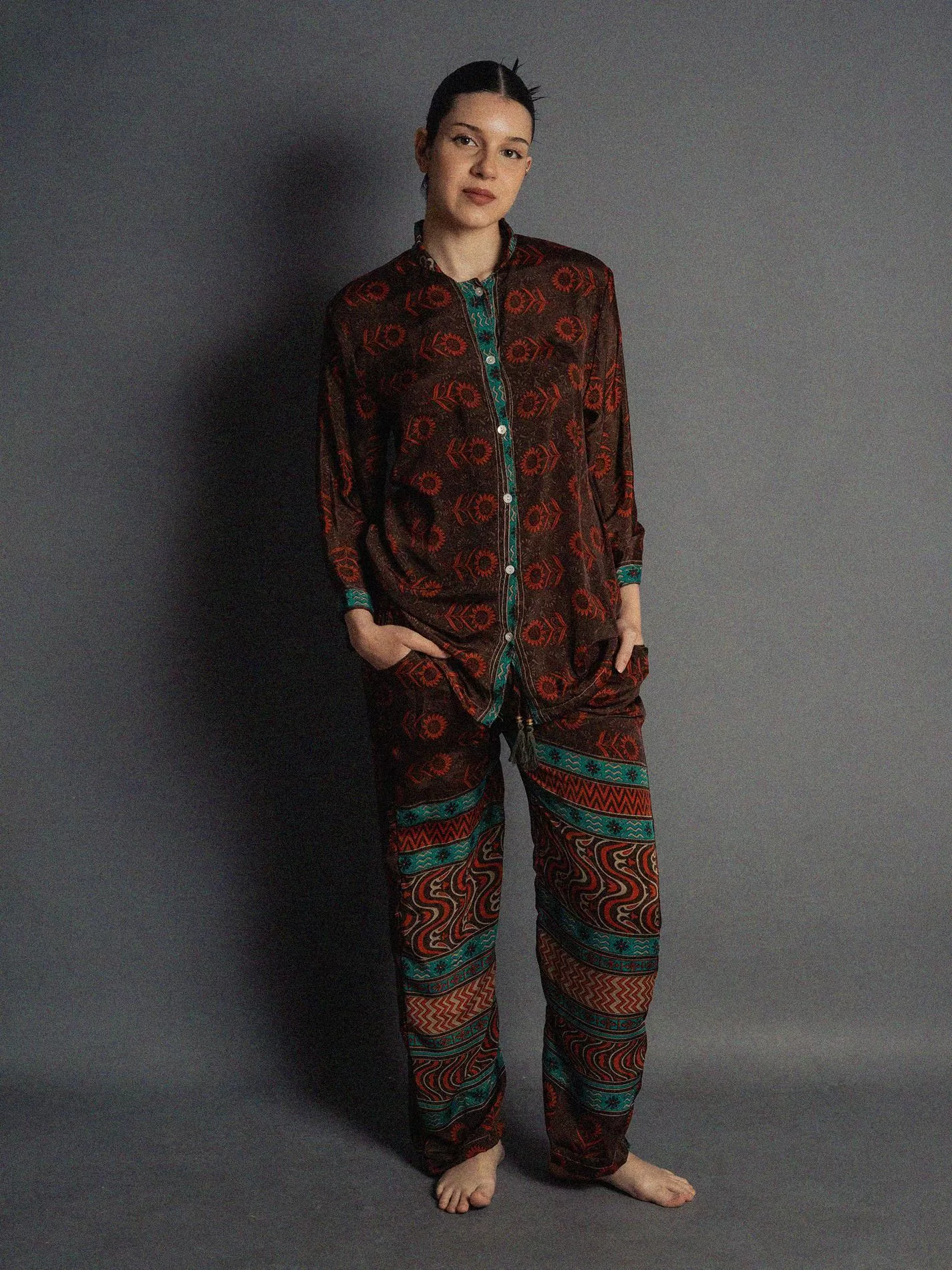 Pigiama in Sari SM - girasoli