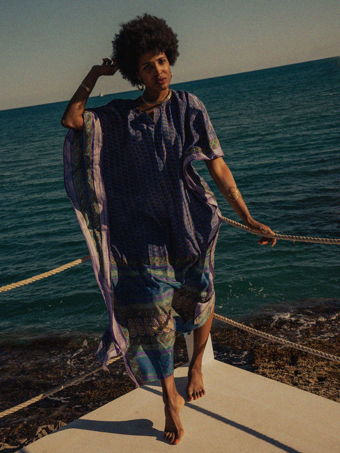 Caftano Lungo glicine