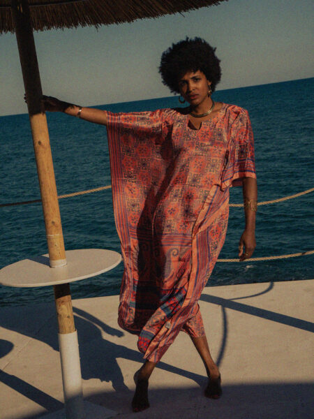 Caftano Lungo rosa (2)