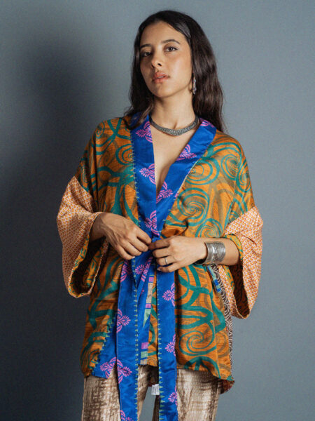 Kimono Corto Patchwork Reversibile N.42
