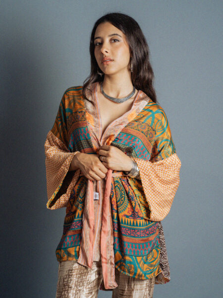 Kimono Corto Patchwork Reversibile N.43