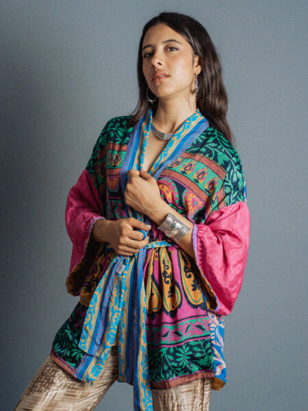 Kimono Corto Patchwork Reversibile N.45