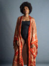 Kimono Manica Larga arancione - Surat