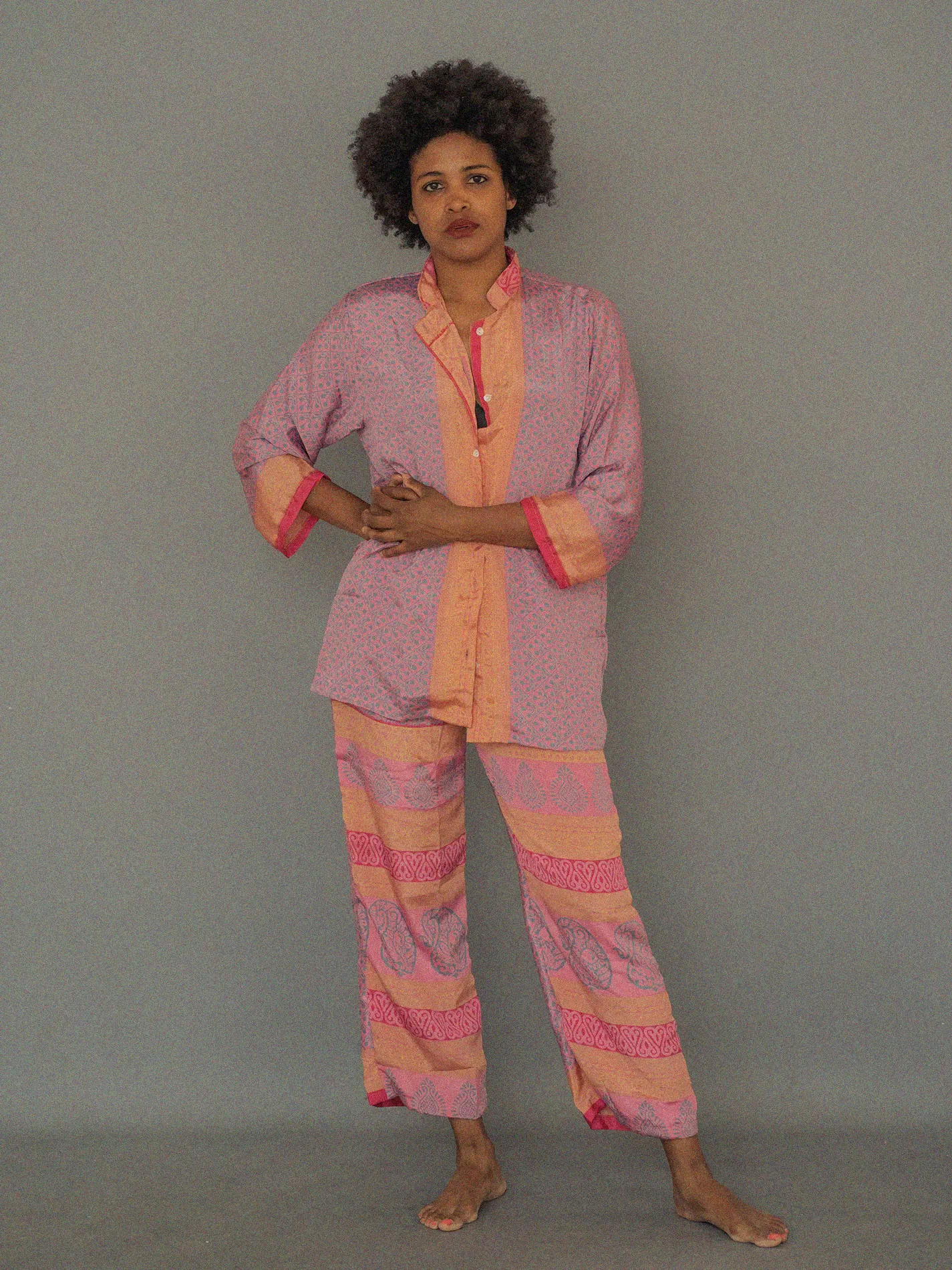 Pigiama in Sari LXL - rosa