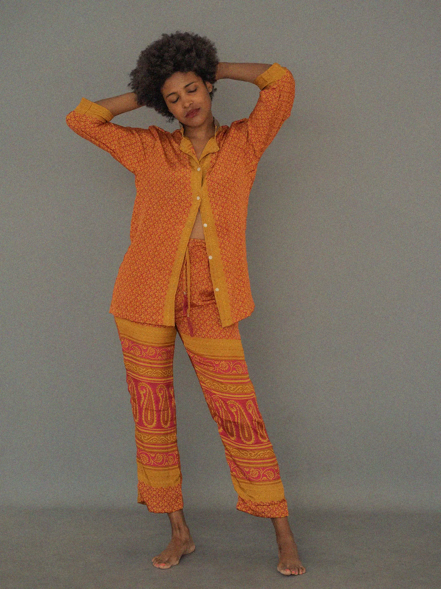 Pigiama in Sari SM - arancione