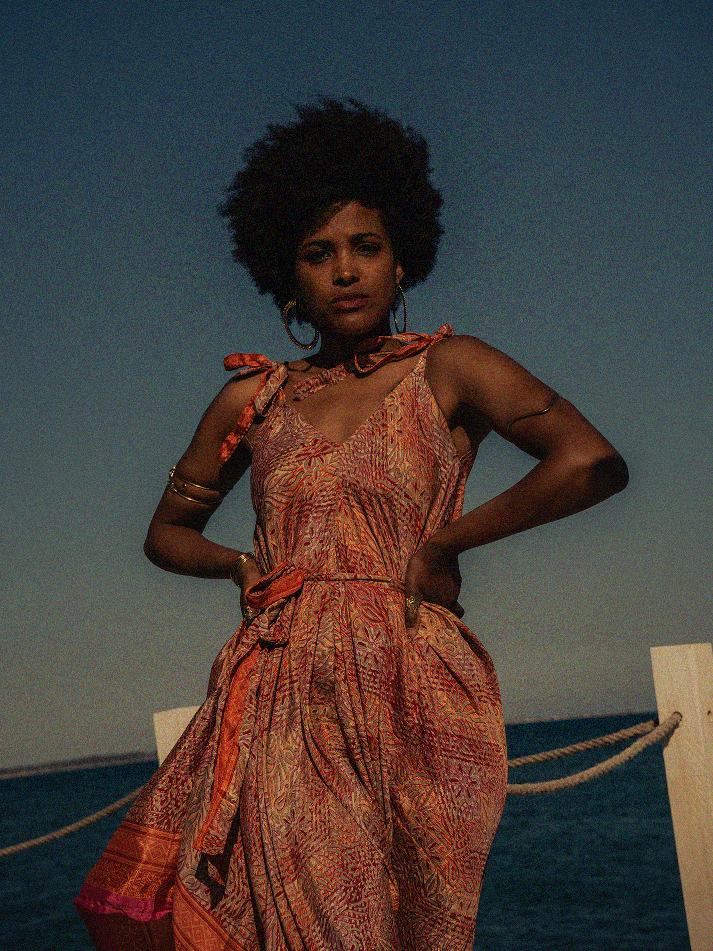 Tuta jumpsuit arancione e rosso – Yoga