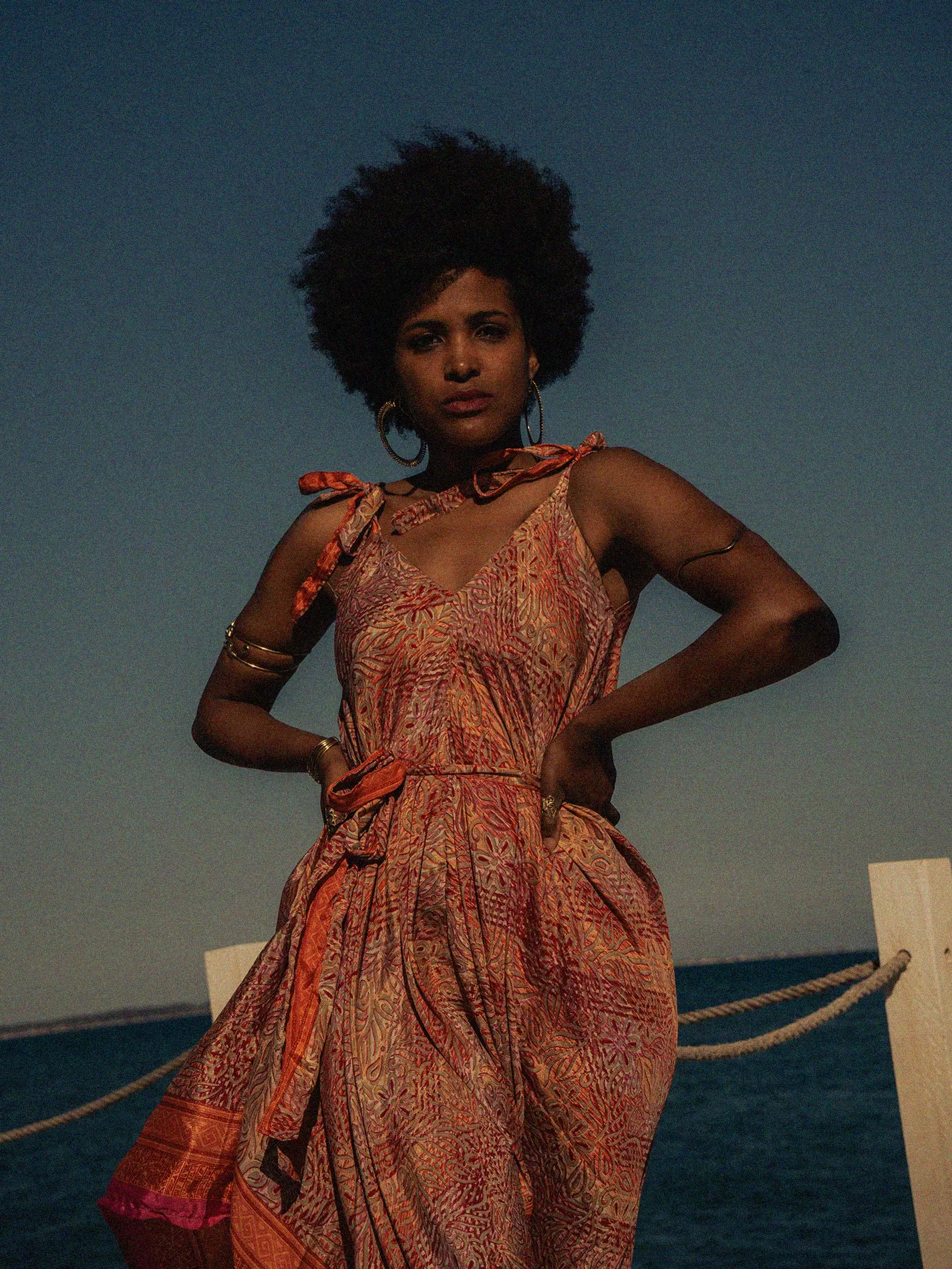 Tuta jumpsuit arancione e rosso – Yoga