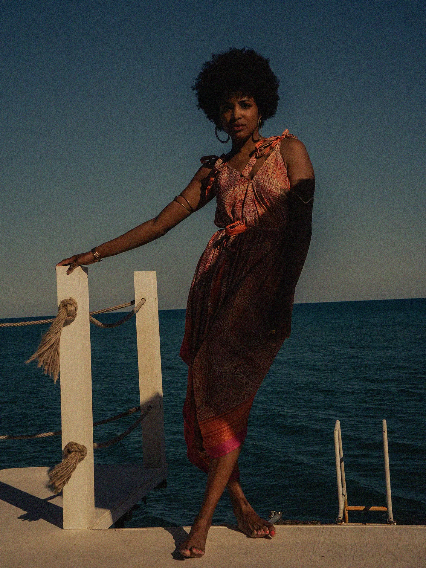 Tuta jumpsuit arancione e rosso – Yoga