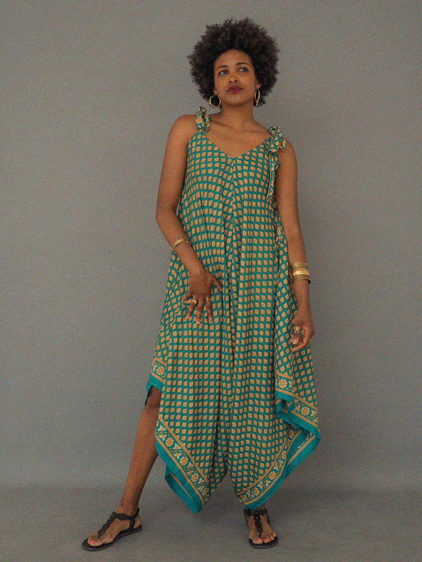 Tuta jumpsuit azzurro – Yoga