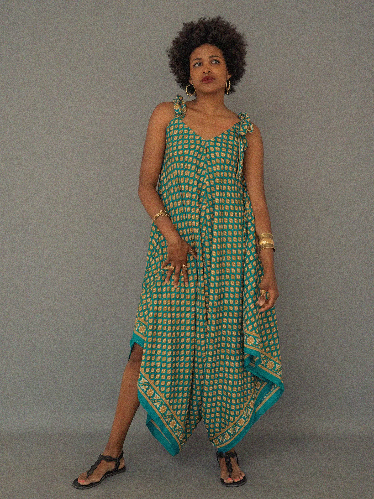 Tuta jumpsuit azzurro – Yoga