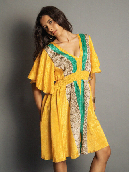 Abitino con maniche corte giallo - Haryana