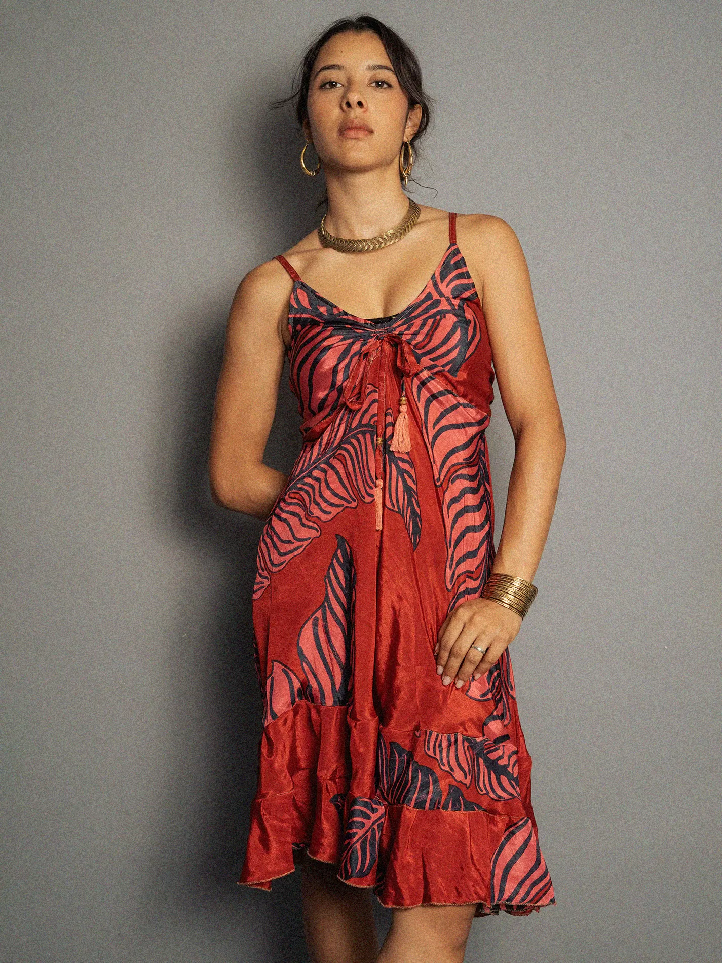 Abitino con spalline rosso - Patna