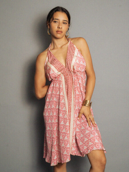 Abito corto bianco - Mandala