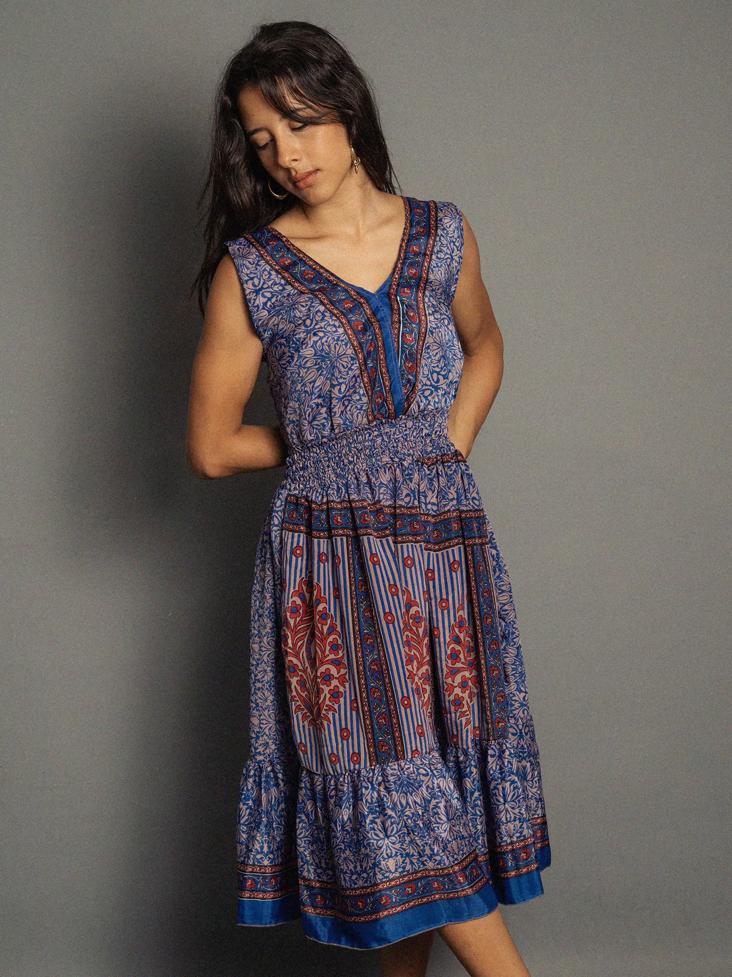 Abito corto blu - Kanpur