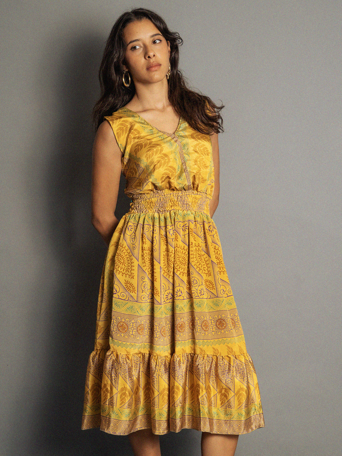 Abito corto giallo - Kanpur