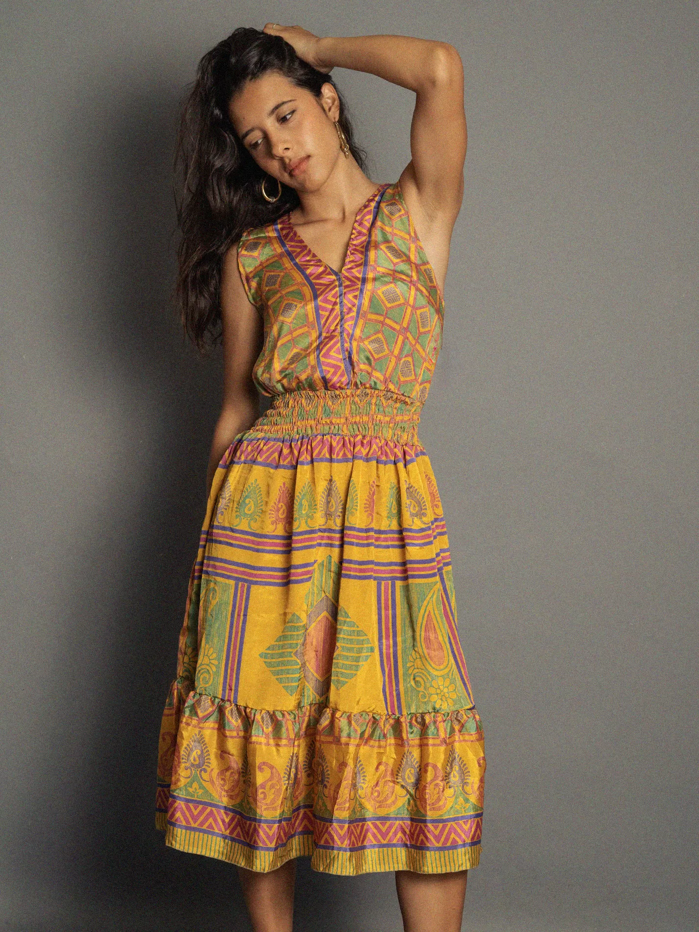 Abito corto giallo - Kanpur