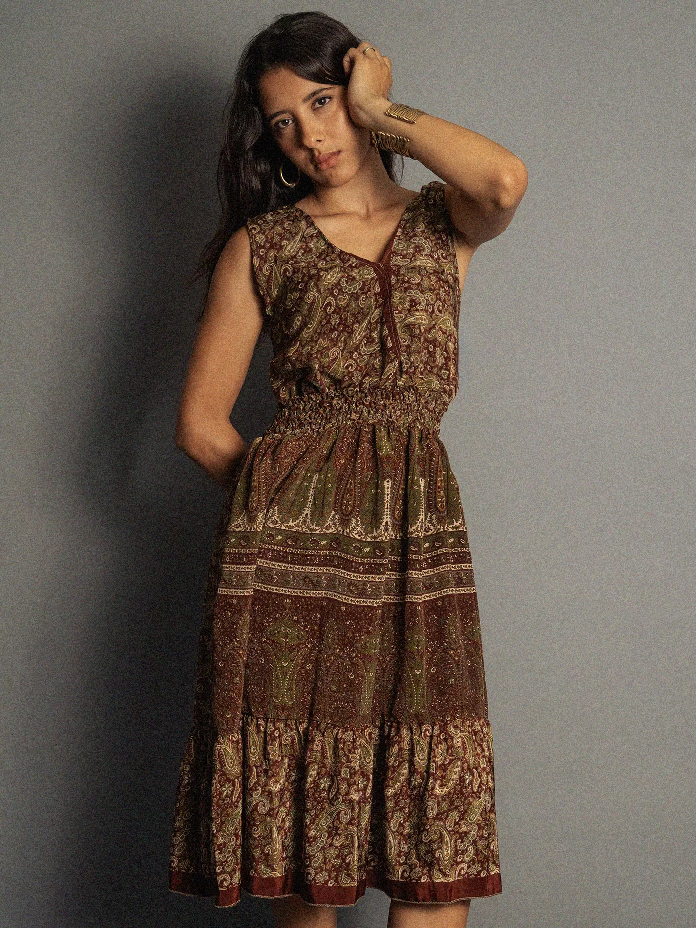 Abito corto marrone - Kanpur