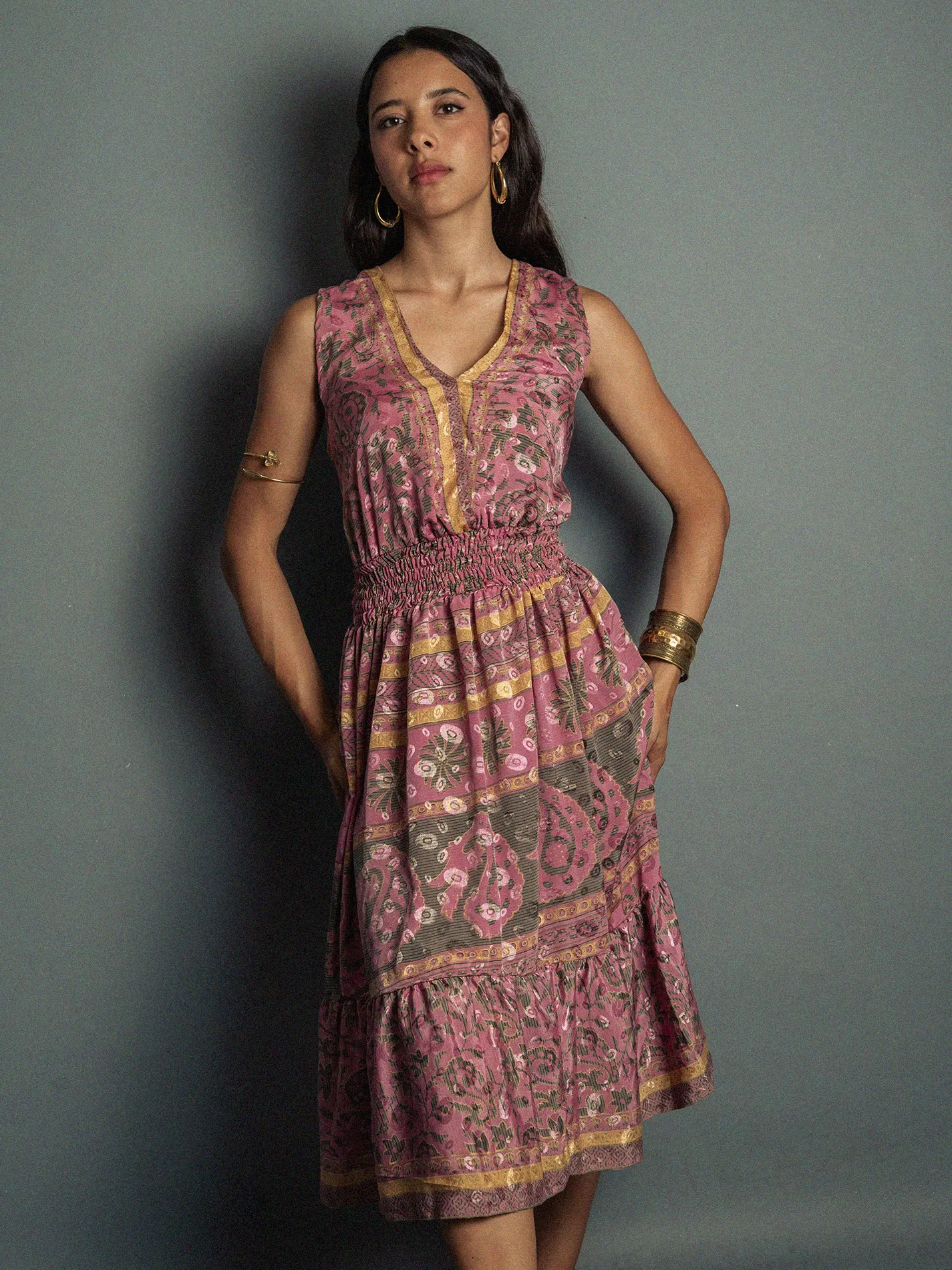 Abito corto rosa - Kanpur