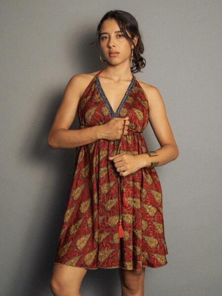 Abito corto rosso - Mandala