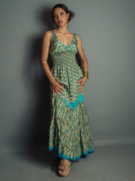 Abito lungo azzurro - Bihar