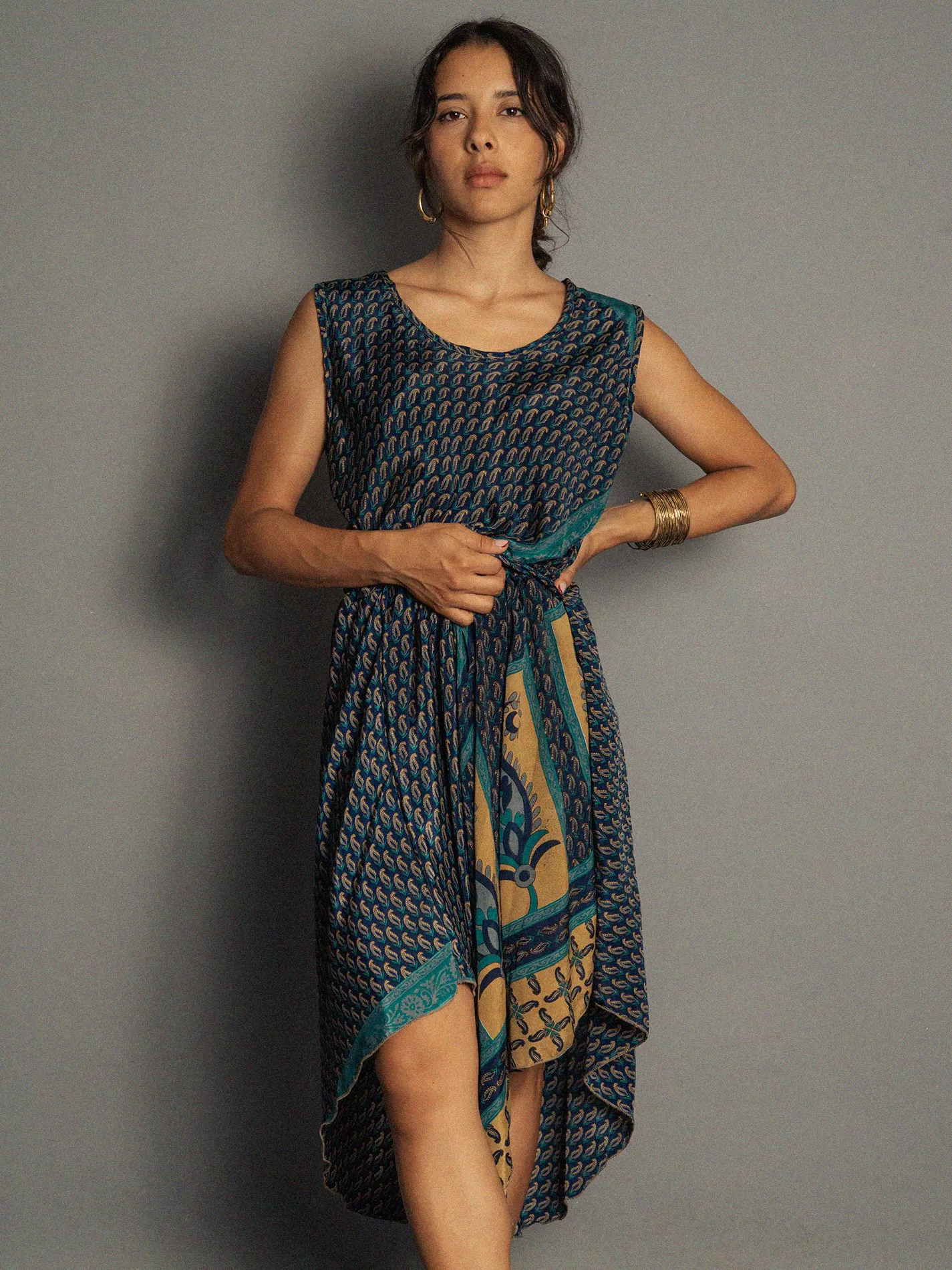 Abito tre quarti blu - Ladakh