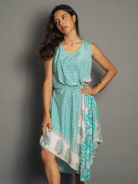 Abito tre quarti celeste - Ladakh