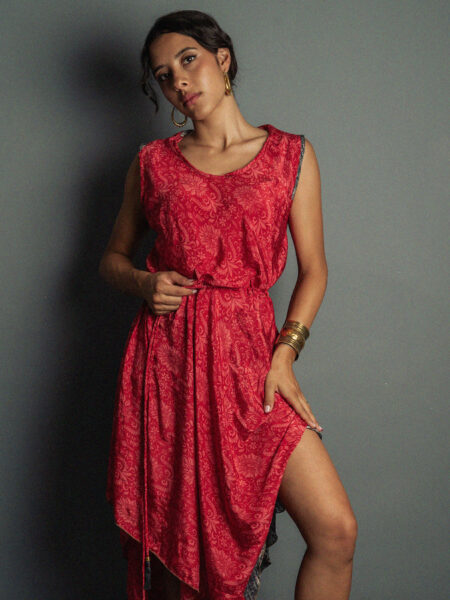 Abito tre quarti rosso - Ladakh