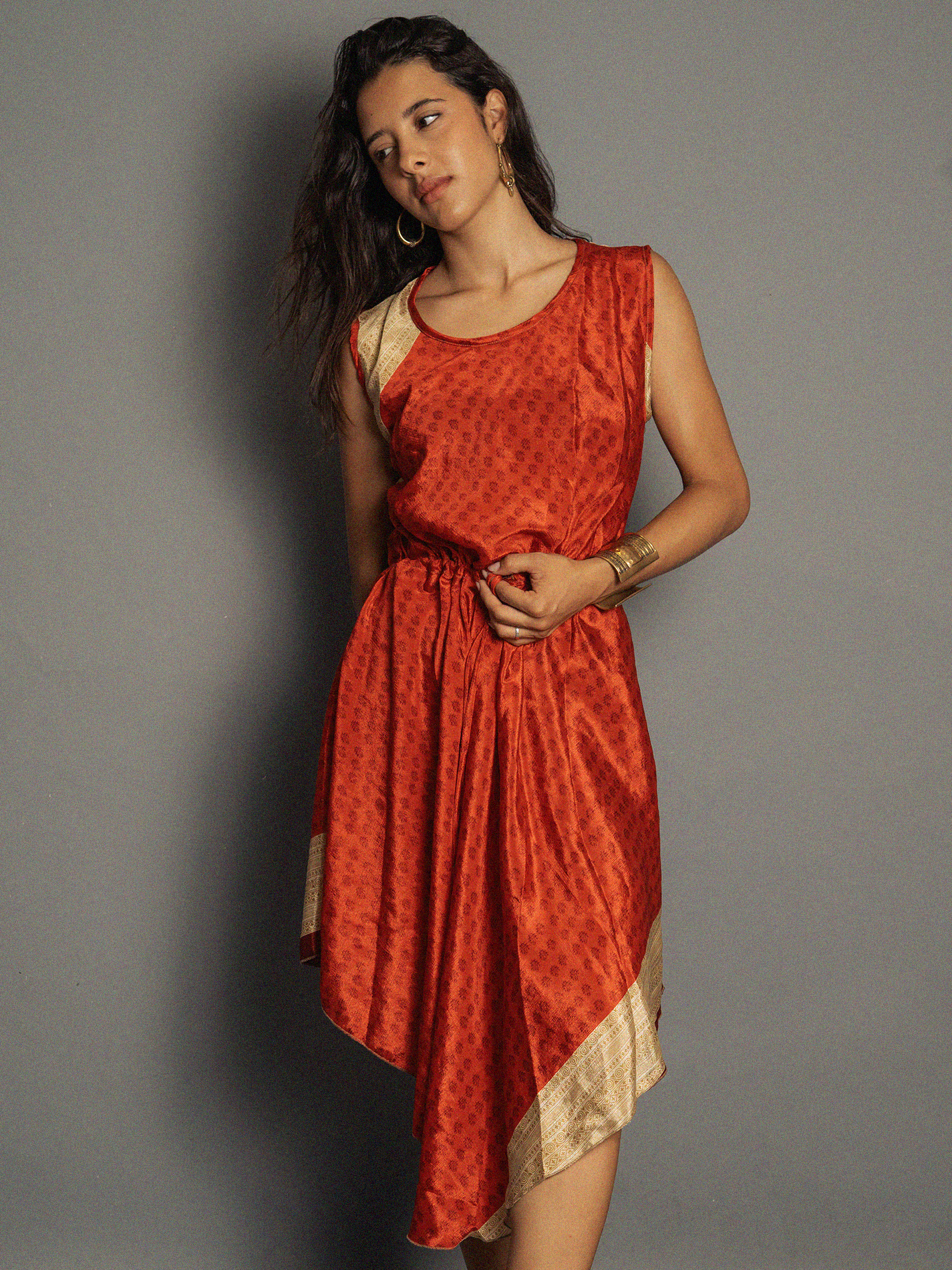 Abito tre quarti rosso - Ladakh