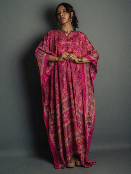 Caftano Lungo fucsia