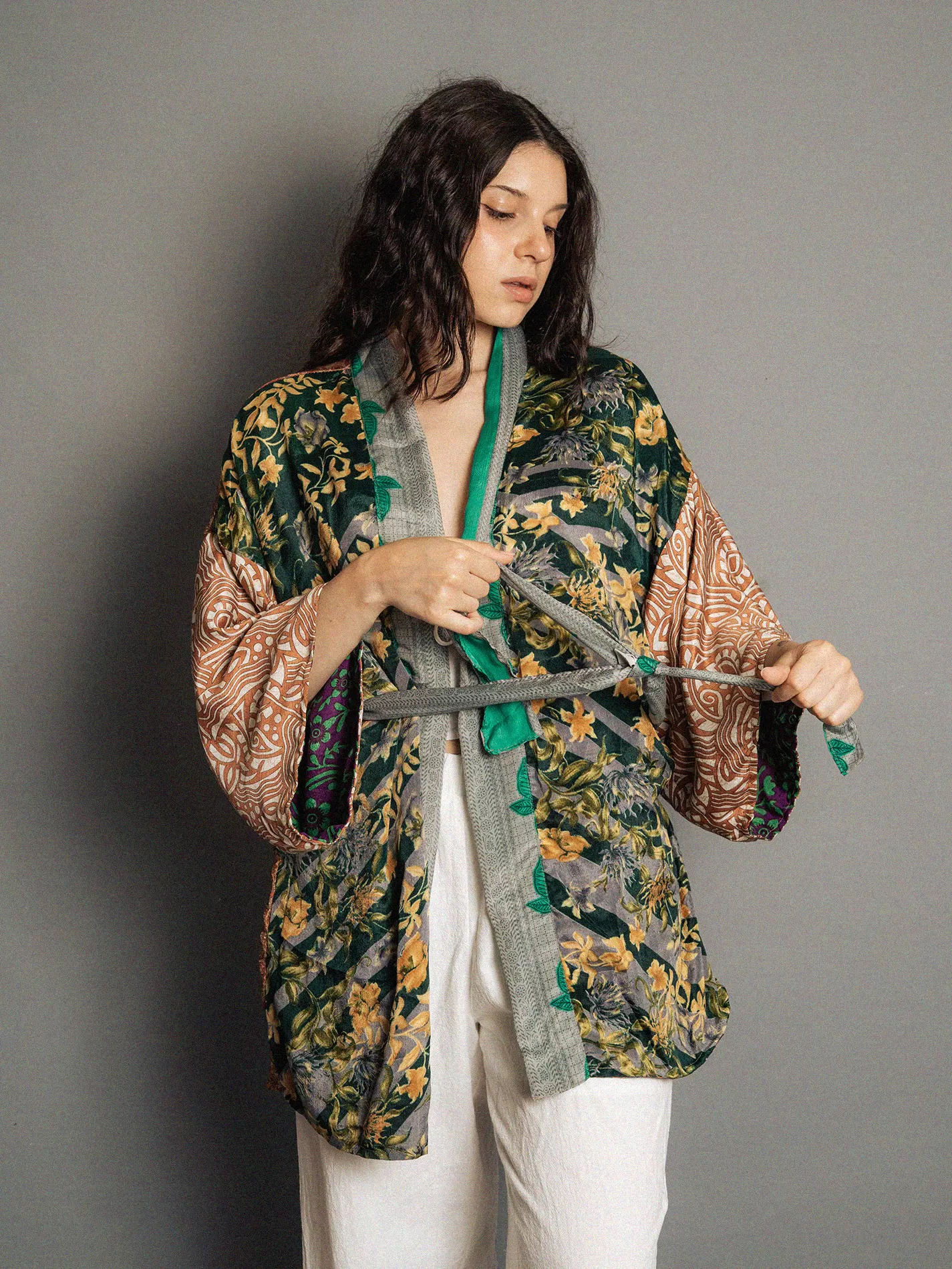 Kimono Corto Patchwork Reversibile N.57