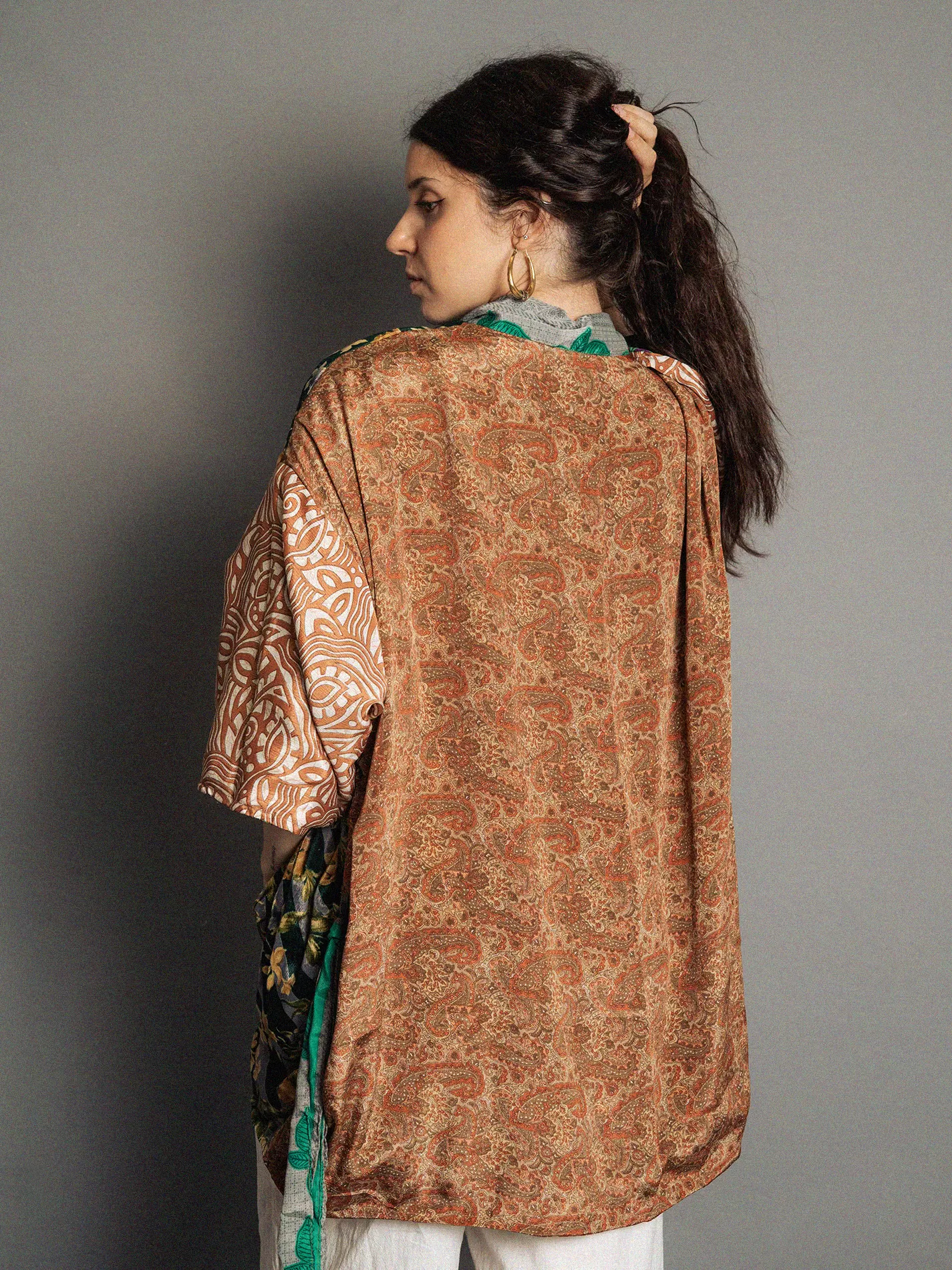 Kimono Corto Patchwork Reversibile N.57