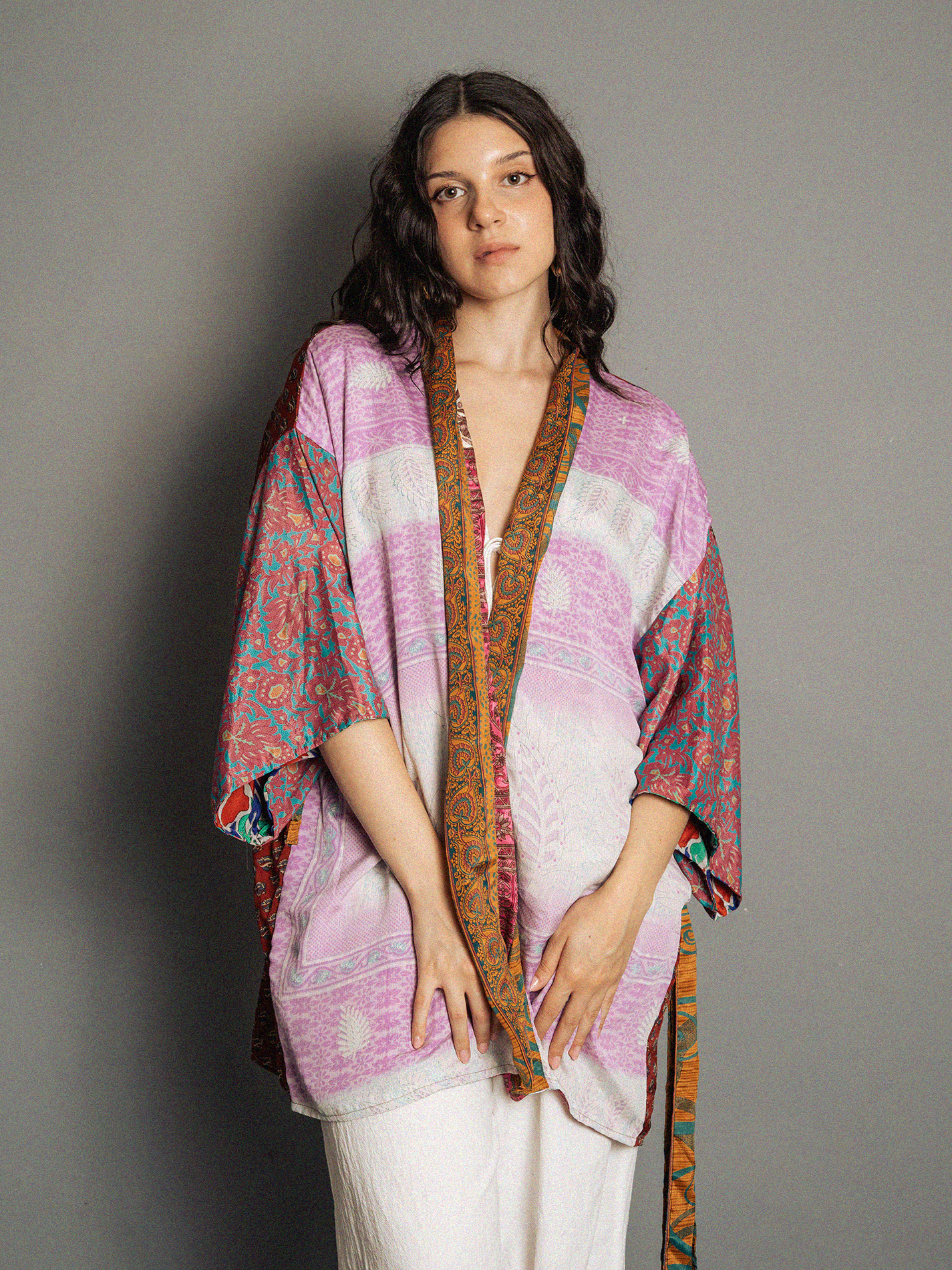 Kimono Corto Patchwork Reversibile N.59