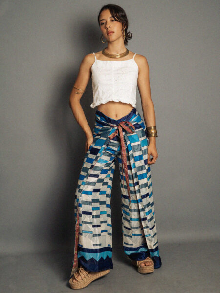 PantaPareo bianco e azzurro - Jain