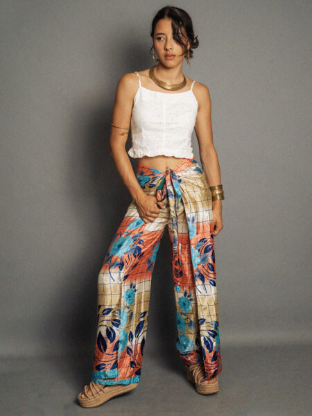 PantaPareo fiori azzurri - Jain