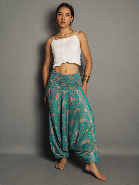 Pantalone afgano azzurro – Goa