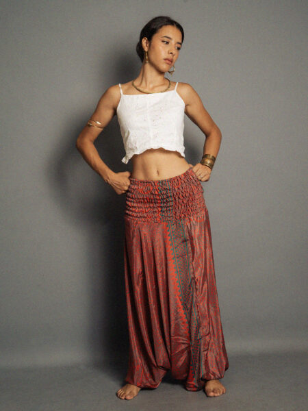 Pantalone afgano rosso – Goa