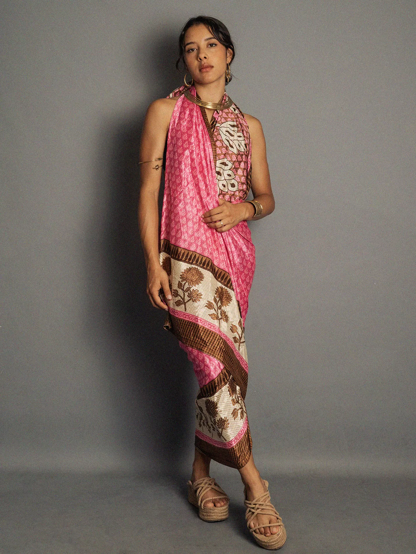 Pareo rosa - Sari Vintage