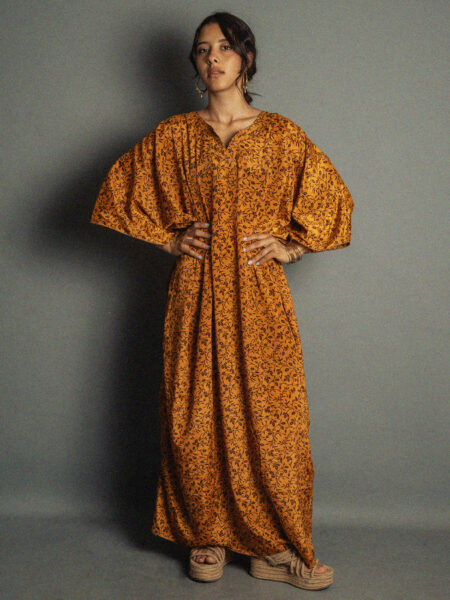 Caftano Lungo arancione