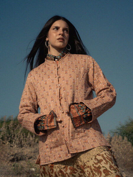Giacca Kantha - Rosa Antico (2)