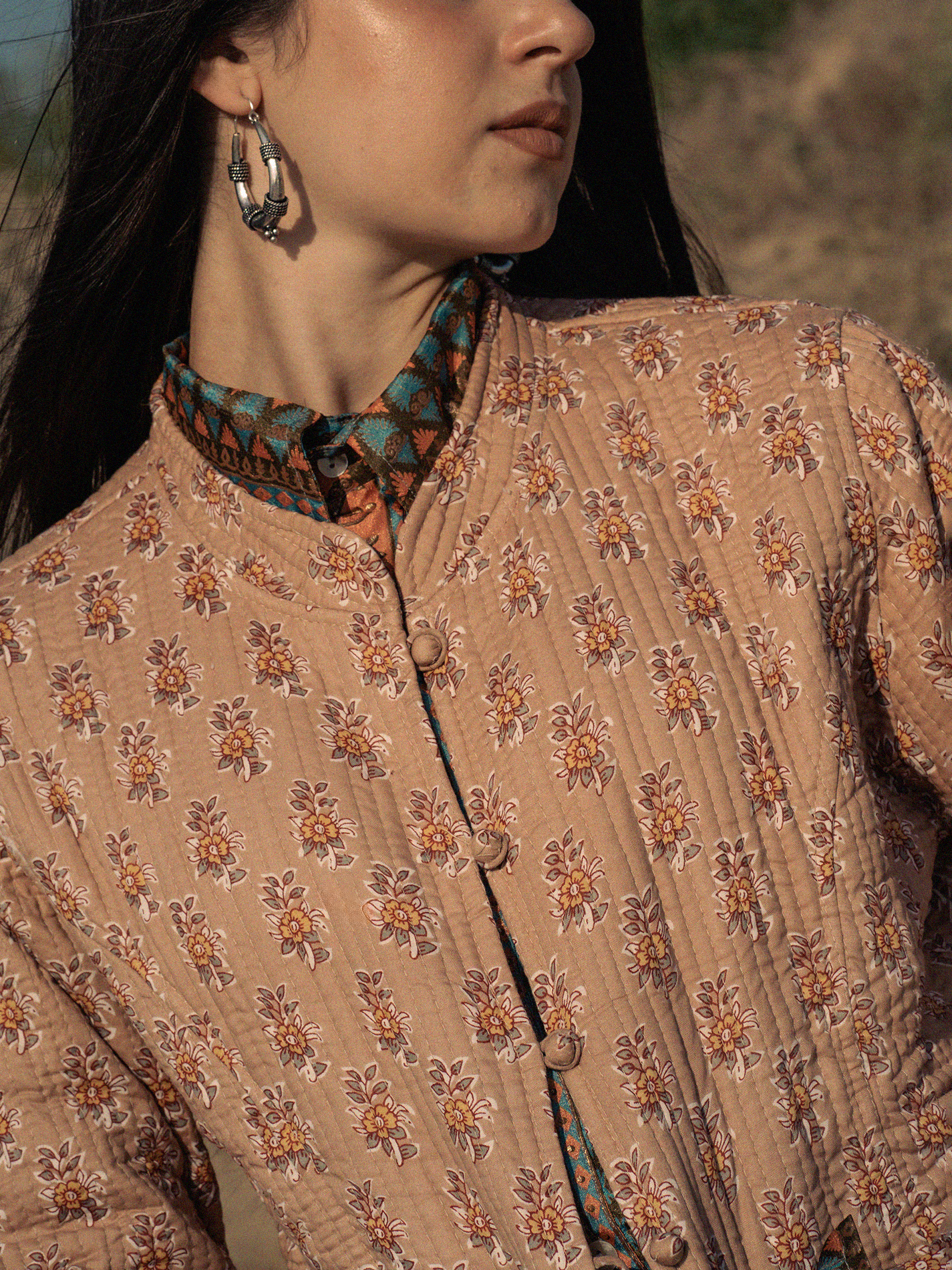 Giacca Kantha - Rosa Antico