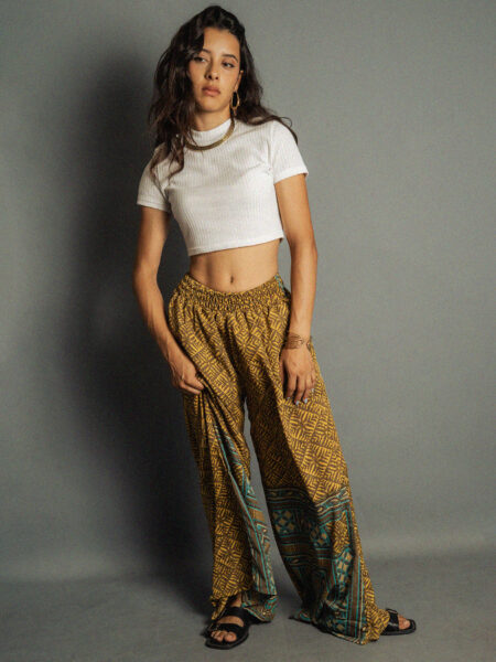 Pantalone ocra e marrone - Lucknow