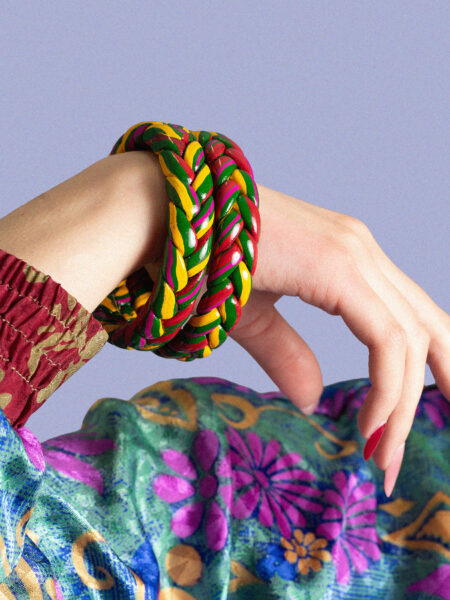 Coppia di Bangle Intrecciati - Large - &Oslash; 7 cm (10)