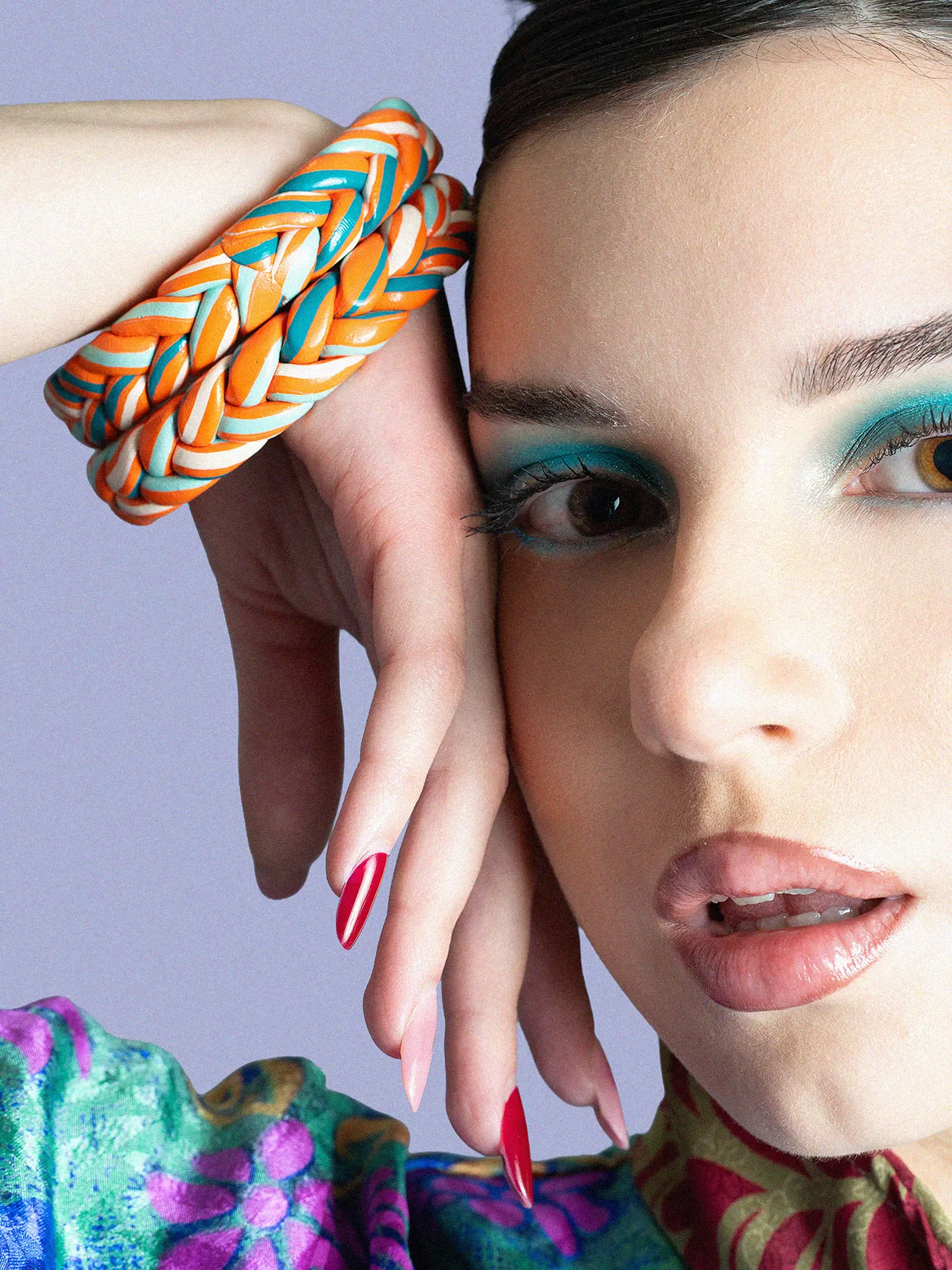 Coppia di Bangle Intrecciati - Large -  &Oslash; 7 cm