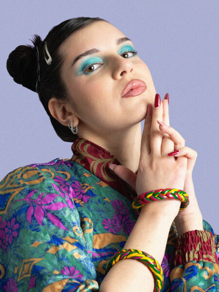 Coppia di Bangle Intrecciati - Large -  &Oslash; 7 cm