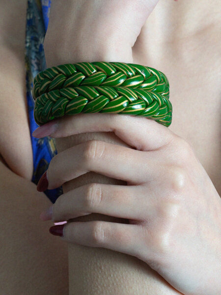 Coppia di Bangle Intrecciati - Small - &Oslash; 6.5 cm (10)